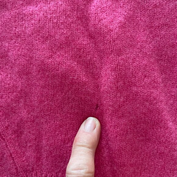 360 CASHMERE bright pink 100% cashmere sweater/S - Picture 8 of 9